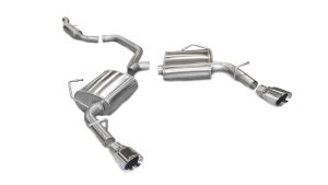 Dodge Avenger Performance Exhaust - Dual Rear Exit - CORSA Performance - Sport Cat-Back - Polished - `11-`14